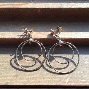 Gold Double Hoop Earrings